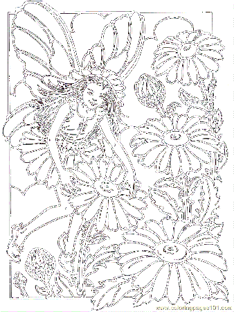 Coloring Pages Fantasy Faries 16 (Peoples > Fantasy) - free 