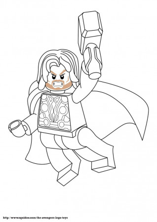 Avenger Lego Coloring Page Thorjpg | BIRTHDAY THEMES