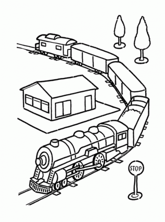 Train Transportation Train Coloring Pages | coloring pages