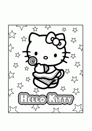 Hello Kitty Coloring Pages To Print Out 4 | Free Printable 