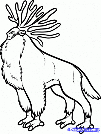How to Draw the Deer God, Forest Spirit, Princess Mononoke, Step 