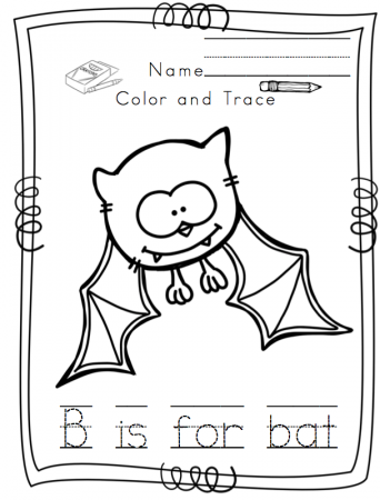 Preschool Printables: Bats and Cats Halloween Printable (No Prep)