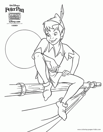 Peter Pan coloring pages - Printable Disney coloring pages