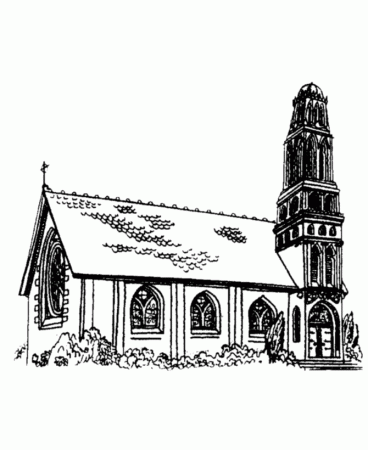 BlueBonkers - Medieval Churches Coloring Sheets - Stained Glass 