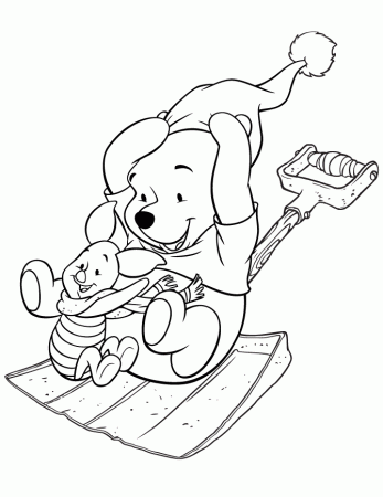 piglet and pooh bear Colouring Pages