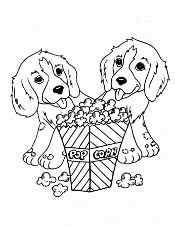 Puppies Coloring Pages Printable | 99coloring.com