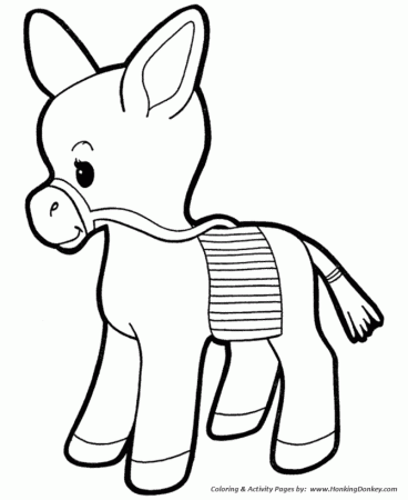 Farm Animal Coloring Pages | Printable Donkey piñata Coloring Page and Kids  Activity sheet | HonkingDonkey