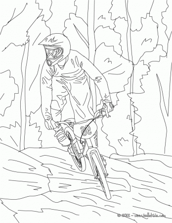 mountain bike coloring pages - Clip Art Library