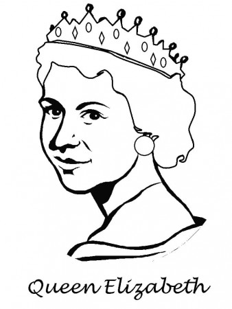 Queen Elizabeth Coloring Page - Free Printable Coloring Pages for Kids