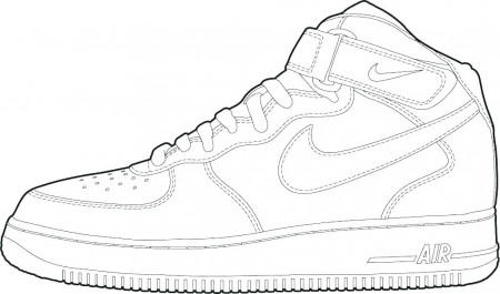 Nike Shoes 11 For Kids Coloring Pages - Coloring Cool