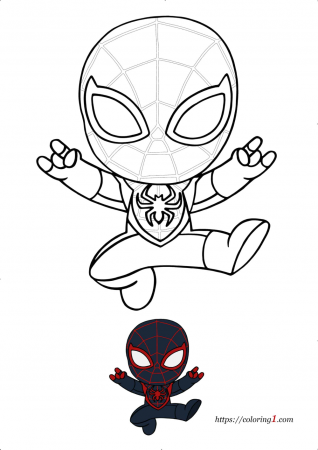 Miles Morales Spiderman Coloring Pages ...