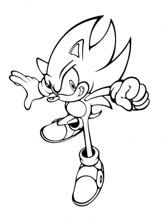 Free Printable Sonic The Hedgehog Coloring Pages For Kids