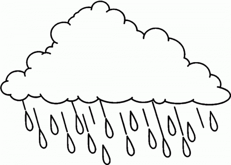 Raining - Coloring Pages for Kids and for Adults