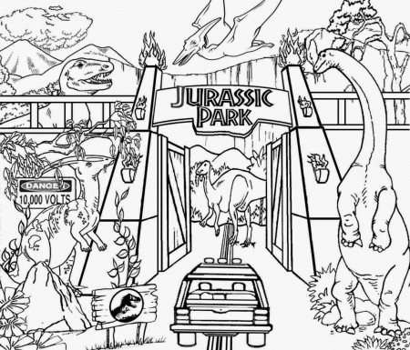 Jurassic Park Coloring Pages Jurassic Park Coloring Sheets ...