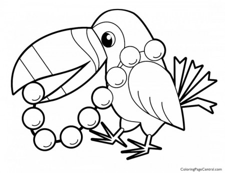 Toucan 01 Coloring Page | Coloring Page Central