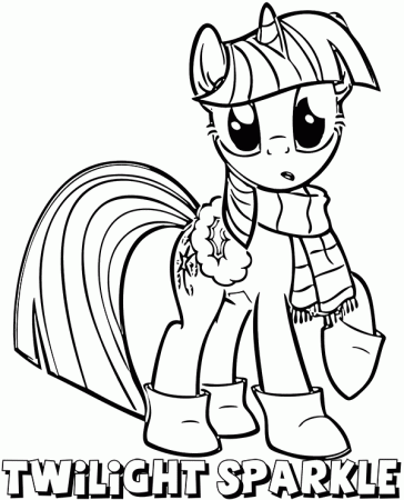 Coloringpicture of Twilight Sparkle to print for free