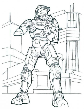 20+ Free Printable Halo Coloring Pages - EverFreeColoring.com