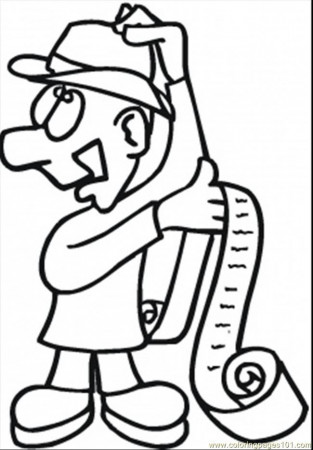 profession of engineer Colouring Pages - Clip Art Library