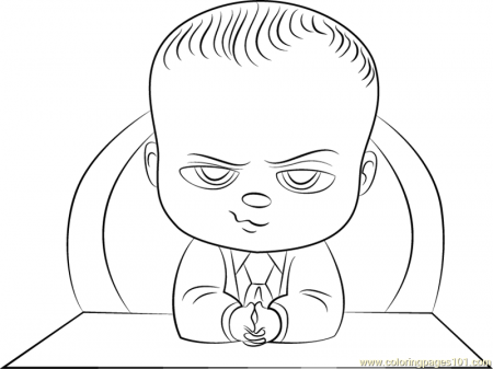 The Boss Baby Coloring Page - Free The Boss Baby Coloring Pages ...