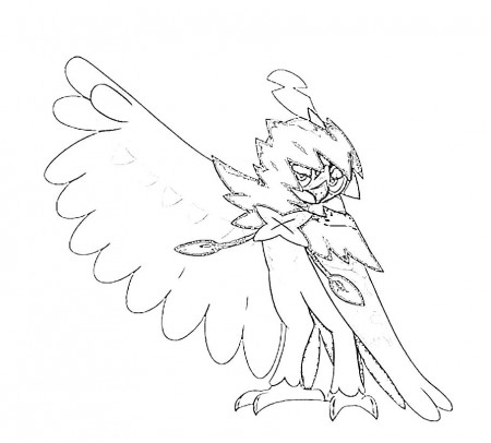 Pokemon Decidueye coloring pages – Having fun with children