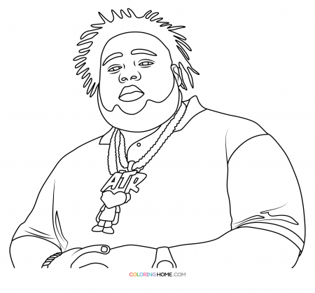 Rod Wave coloring page