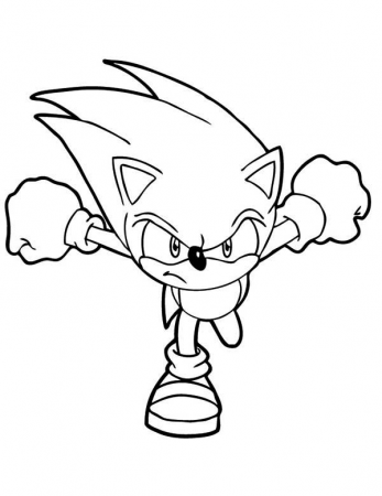 Pin on Sonic The Hedgehog Coloring Page