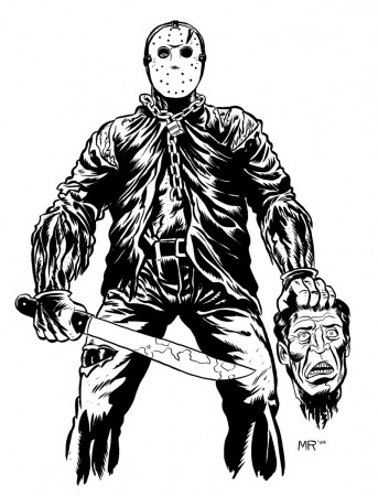 Jason Voorhees Coloring Page – iconcreator.info