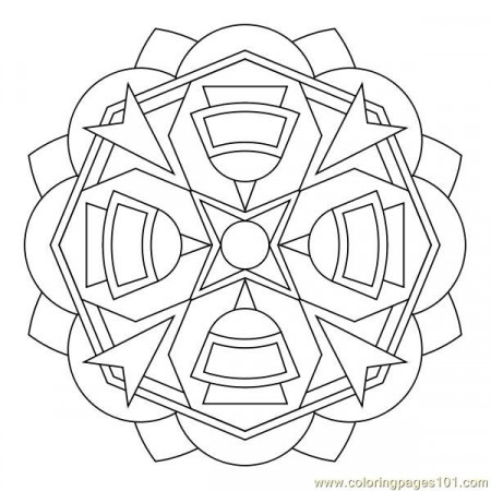 Hexagon Coloring Page for Kids - Free Shapes Printable Coloring Pages  Online for Kids - ColoringPages101.com | Coloring Pages for Kids