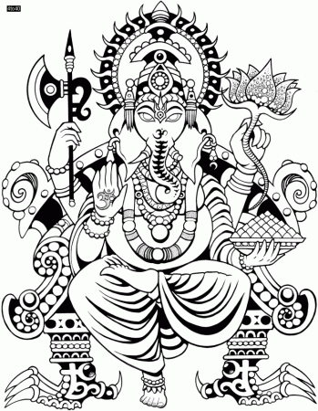 Lord-Ganesha-Coloring-Page | The Prosperity Project