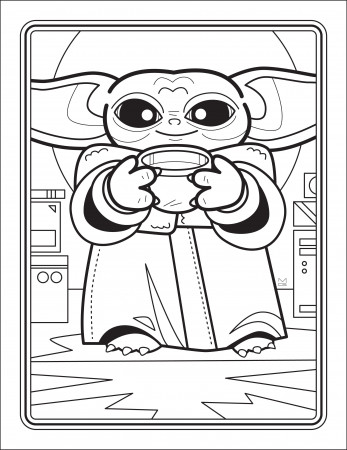 Free Downloadable Baby Yoda Coloring Book in 2020 | Free coloring pages,  Coloring books, Coloring pages