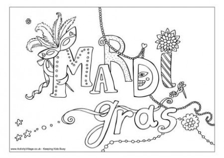 Mardi Gras Coloring Worksheets - The Largest and Most ...