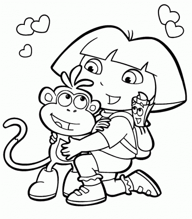 Coloring Page For Girls - Coloring Pages for Kids and for Adults
