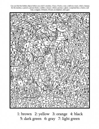 Color By Number Sheets For Adults - Coloring Pages for Kids and ...