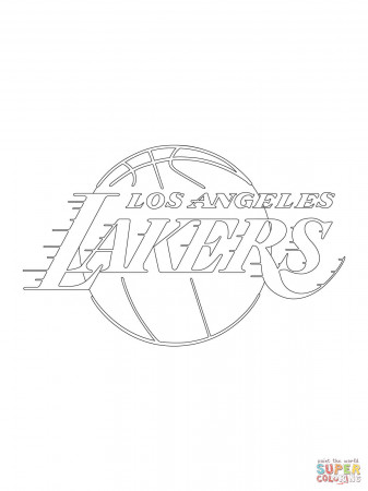 Los Angeles Lakers Logo coloring page