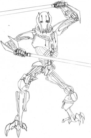 General Grievous coloring page