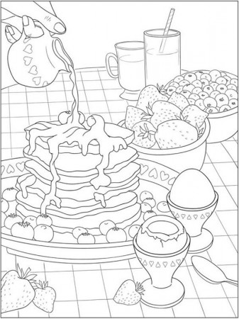 15 Best Food Coloring Pages That Can Entertain Your Kids