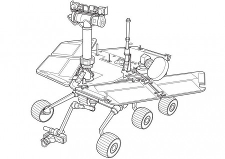 Coloring page Mars Rover - img 9960. | Mars rover, Coloring pages, Mars  exploration rover