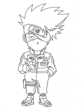 Kakashi Hatake Coloring Page - Funny Coloring Pages