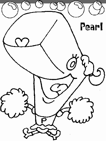 Spongebob Coloring Pages Pearl - Get Coloring Pages