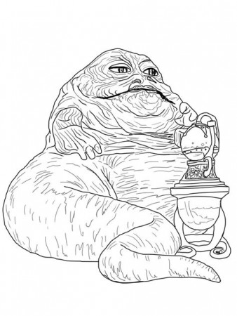 Jabba The Hut Colouring Pages - Free Colouring Pages