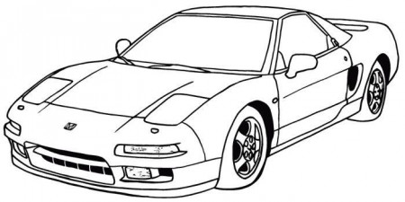 Acura NSX coloring book to print and online