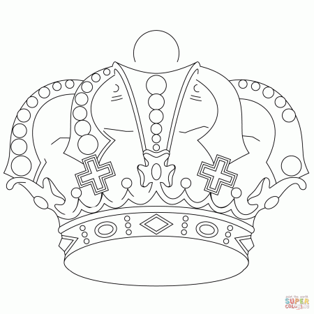 Royal Crown coloring page | Free Printable Coloring Pages
