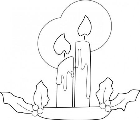 Melting candles coloring book printable and online
