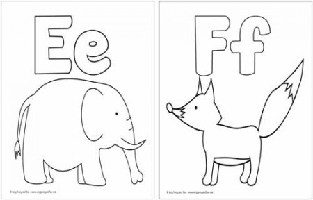 Free Printable Alphabet Coloring Pages - Easy Peasy and Fun