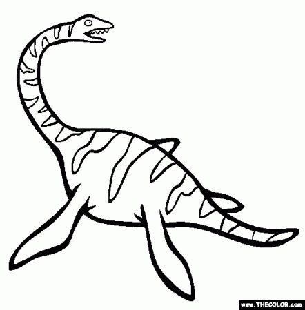 Loch Ness Monster Online Coloring Page