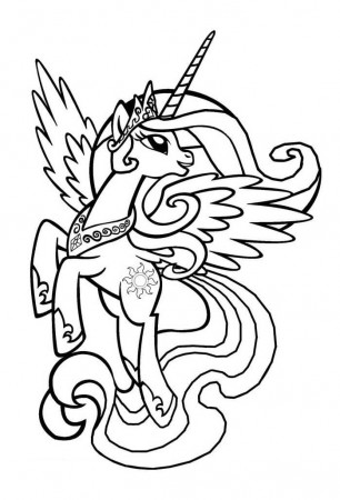 Princess Celestia Coloring Pages - Free Printable Coloring Pages for Kids