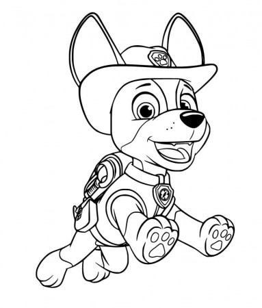 Tracker Paw Patrol Coloring Pages - Free Printable Coloring Pages for Kids