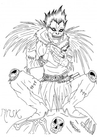 Death Note Coloring Pages - Best coloring pages | WONDER DAY — Coloring  pages for children and adults