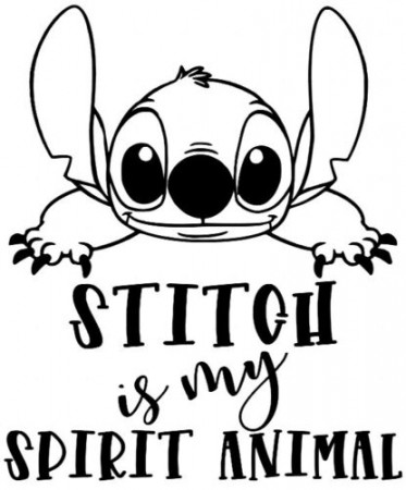 Custom Vinyl Decal Run Stitch is My Spirit Animal Lilo Hawaii Ohana | eBay