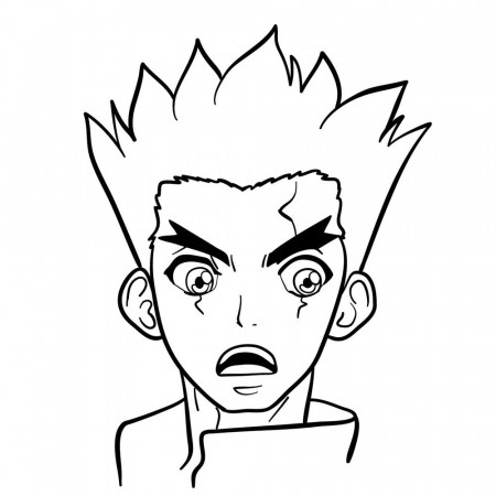 How to draw Dr. Stone characters - Sketchok easy drawing guides